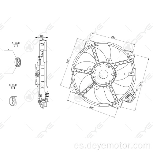 Ventilador de refrigeración para RENAULT MEGANE GRAN TOUR